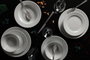 Hermia ALF24Y400 Vajilla de Porcelana Blanca 24 Piezas para Experiencia Gastronómica Elegante y Duradera
